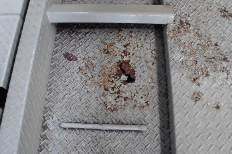 錆が進行したパレット